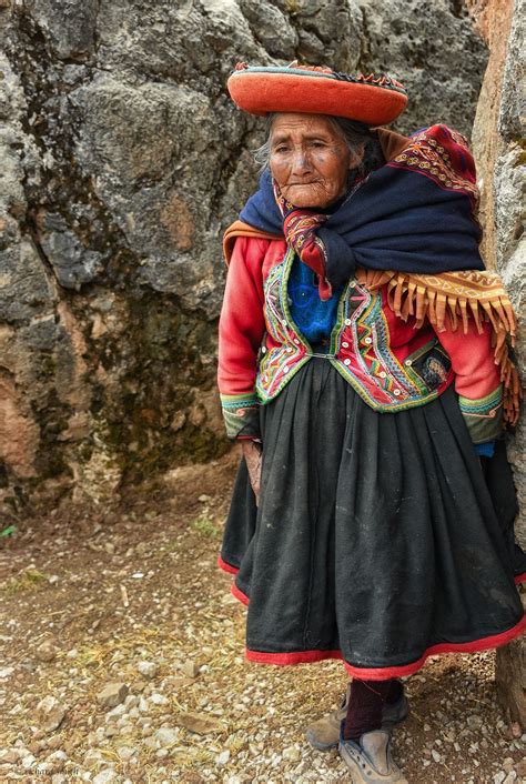 Andean Woman In Traditional Dress By Richard607 Ernststrasser Peru