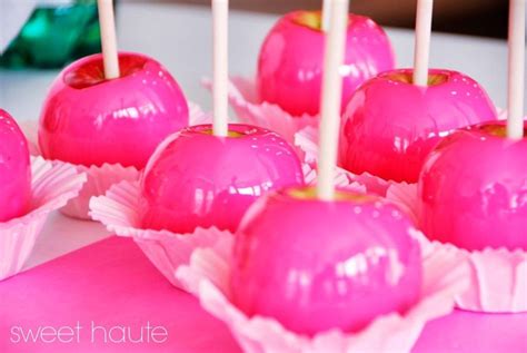 Neon Pink Candy Apples With Images Pink Candy Apples Candy Apple