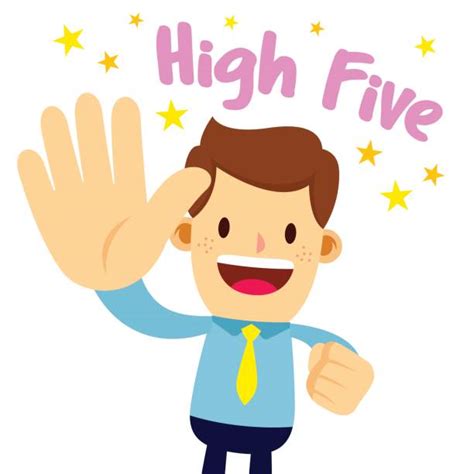 Royalty Free Office High Five Clip Art Vector Images And Illustrations