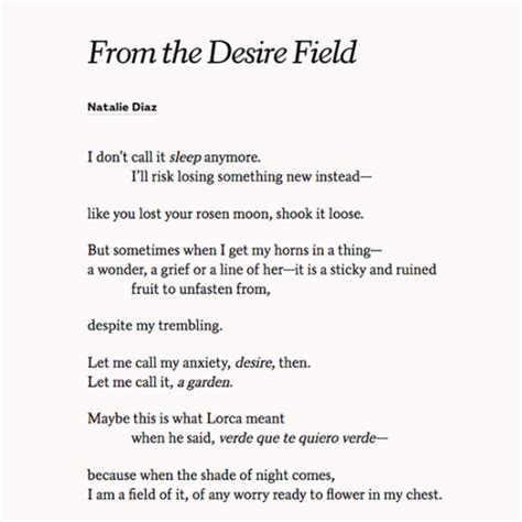 From The Desire Field Natalie Diaz Seeking Stars