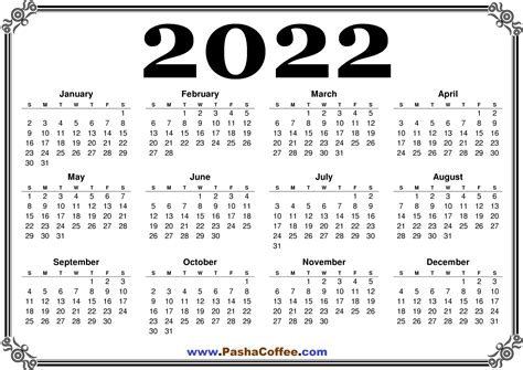2022 United States Calendar With Holidays 2022 United States Calendar