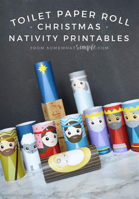Toilet Paper Roll Nativity Printable Free Printable Paper