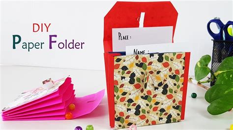 Diy How To Make Paper Folder Diy Document Organizer Paper Crafts
