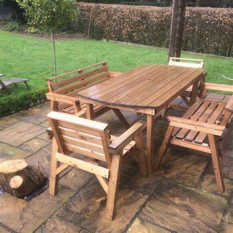 Check spelling or type a new query. NEW STYLE Solid Wood Garden Patio Furniture Set. 6 ft ...