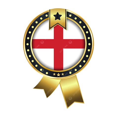 England Round Badge Flag Vector England England Flag England