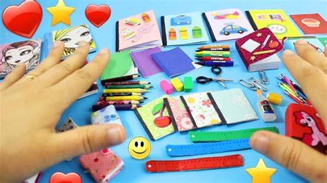 Diy Útiles Escolares En Miniatura 100 Real Lapices Libretas