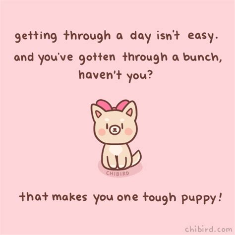 Chibird A Tough Puppy With A Pink Bow Has Something To Say To You 🎀