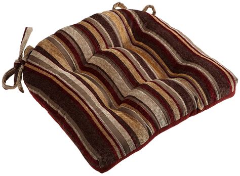 Plump chair cushions make mealtimes more comfortable and relaxing. Kitchen Chair Cushions with Ties