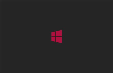 Windows 8 Logo With Red Logo And Black Background Hd Wallpapers Black