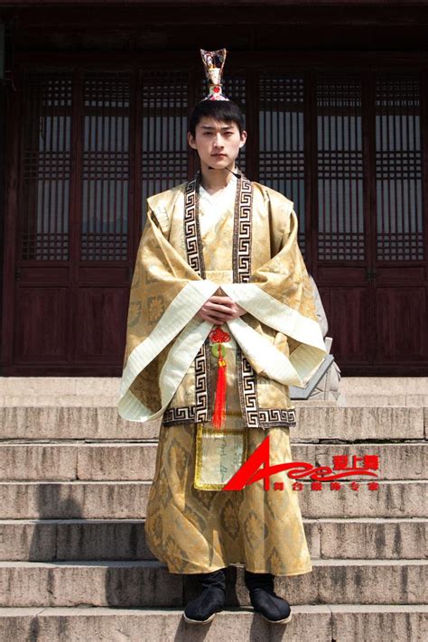 The style of chinese clothing usually reflects chinese peoples' religious views and social life customs. 2019 Tang Costume Yellow Hanfu For Man Traditional Chinese ...
