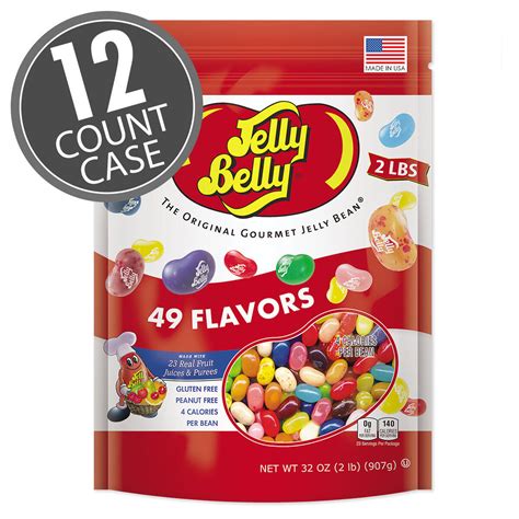 49 assorted jelly bean flavors 2 lb pouch 12 count