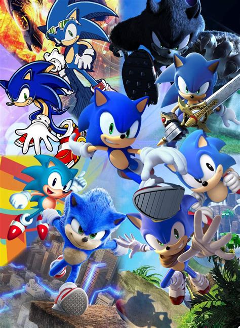 Sonics 29th Anniversary Wallpaper Collage Sonic The Hedgehog Amino