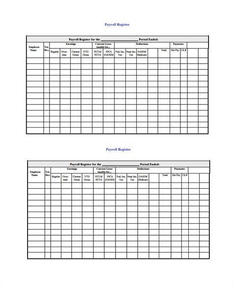 Free 48 Printable Payroll Templates In Pdf Ms Word Excel