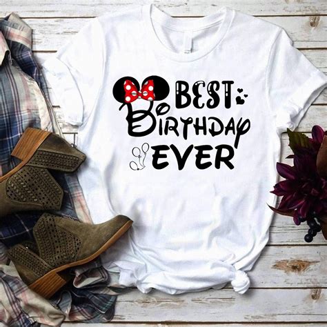 Disney Birthday Shirt Disney Birthday Shirt Women Best Etsy