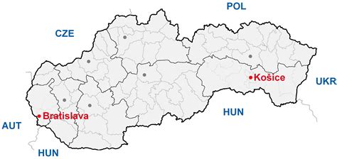 Mapa Slovačke Superjoden