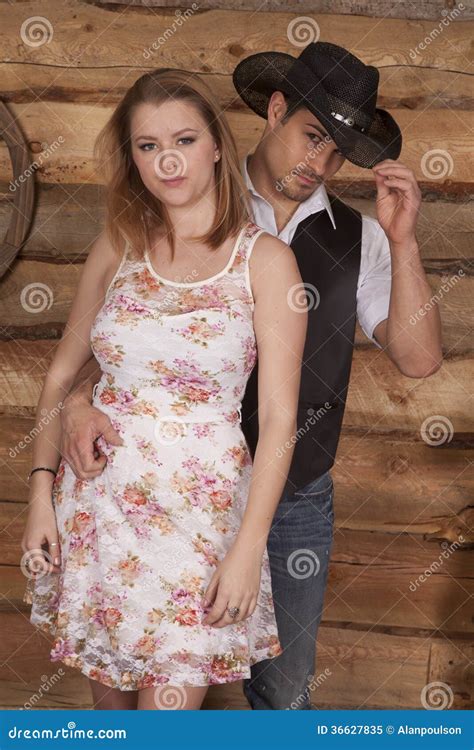 Cowboy Touch Hat Holding Woman Stock Photos Free Royalty Free Stock Photos From Dreamstime