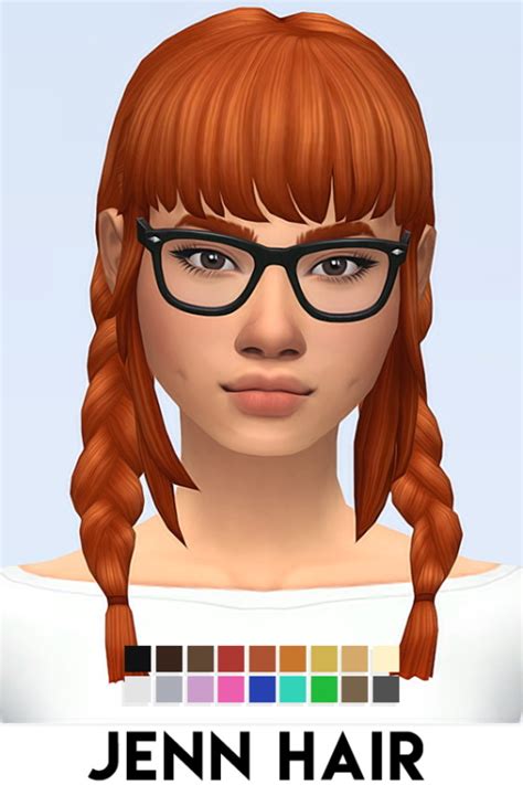 Sims 4 Hairs ~ Imvikai Jenn Hair