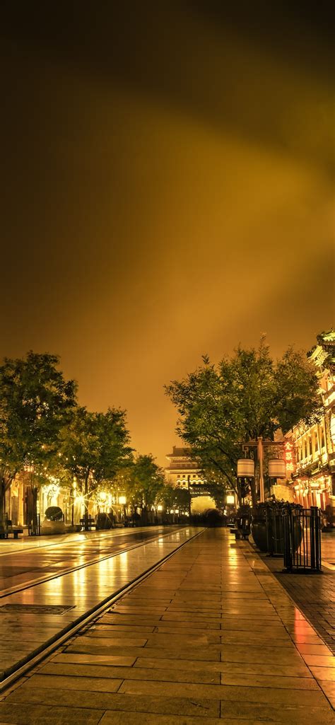 City Street Night Lights Wallpaper Posted By Sarah Tremblay