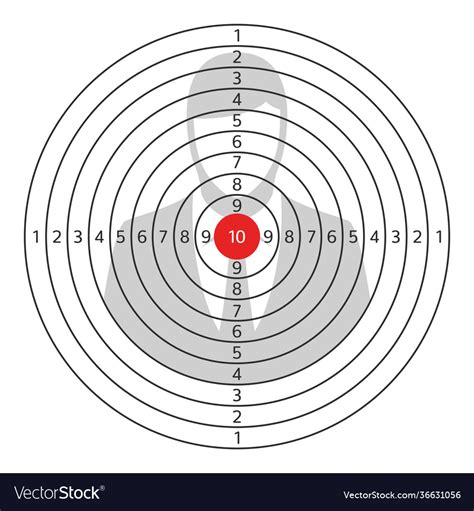 Shooting Target Roe Deer For Shooting Range Vector Illustration For