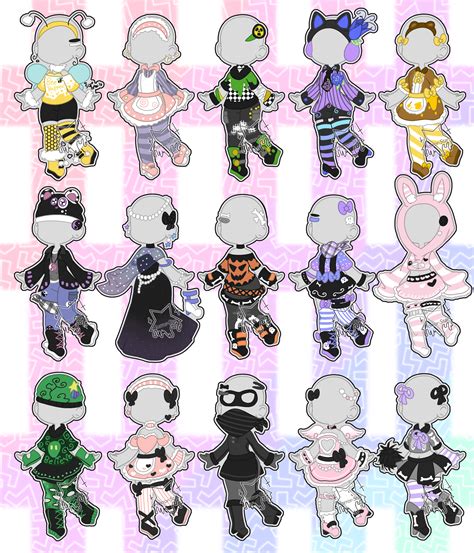 Batch Sale Mixed Outfit Adopts Closed By Horror Star On Deviantart