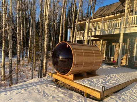 8 Ft Red Cedar Panoramic View Sauna With Porch 7 Person Backcountry