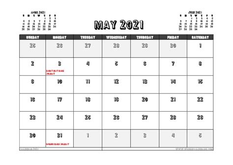 The information on the bank of russia's operations in the domestic financial market and the working schedule of the bank of russia's settlement system on holidays in 2021 shall be announced. Free Printable May 2021 Calendar UK