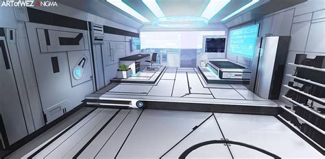 Futuristic Bedroom Sci Fi Interior Design Spaceship Interior