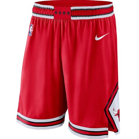 Mens Nike Red Chicago Bulls Icon Swingman Basketball Shorts
