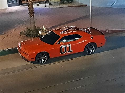 Found this interesting [Dodge Challenger] sporting the General Lee