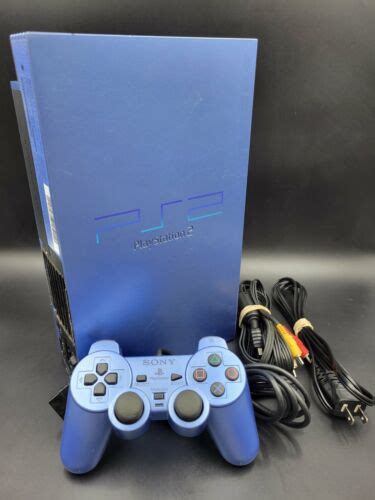 Sony Playstation 2 Aqua Blue Console Ntsc J Scph 39000 Ebay