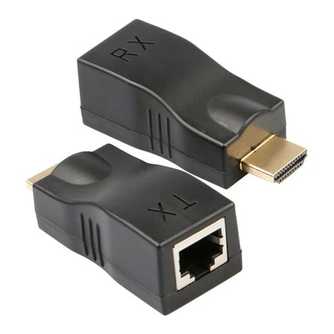 1 Pair Hdmi Extender Converter By One Cat5e Cat6 Cable No Power