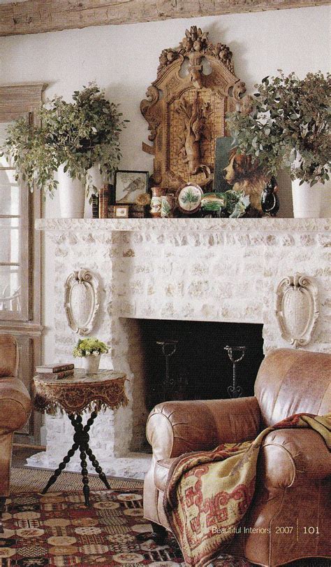 French Country Mantel Design