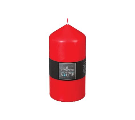 Bougie Ronde Rouge H.14 - Bougie BUT