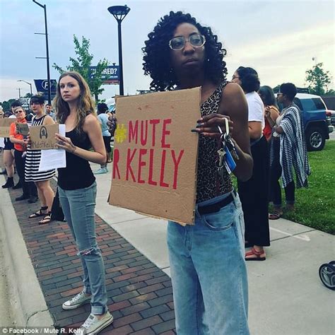 protesters demonstrate as r kelly takes greensboro stage daily mail online
