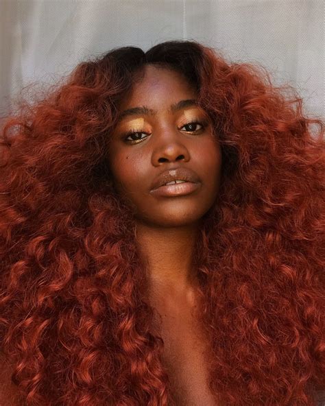 Copper Orange Hair On Dark Skin Important Logbook Bildergalerie