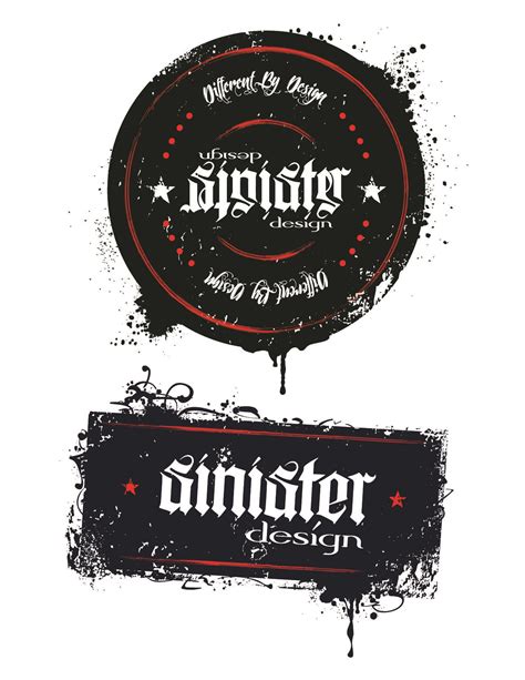 Grunge Logos Conspiracy Sinister Grunge Logos Graphic Artwork