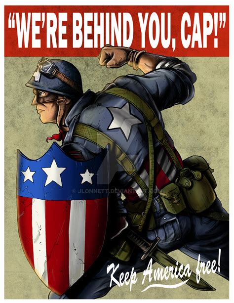 Captain America Ww2 Poster By Jlonnett On Deviantart