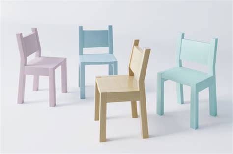 Enjoy free shipping & browse our great selection of kids playroom furniture, play kitchen sets, kids bookcases and more! 3D model pastel simple Wood kid children chair for