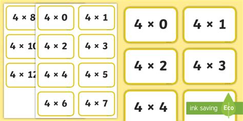 How To Remember 4 Times Tables Times Tables Twinkl