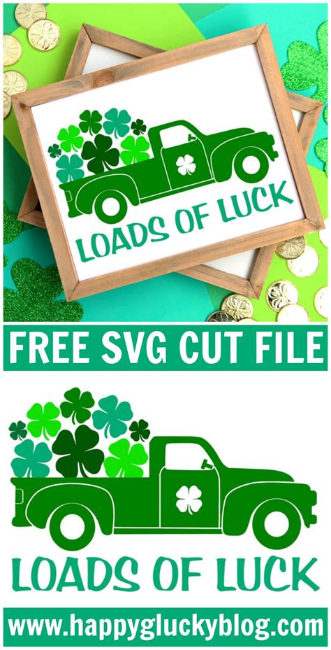 Free svg designs | download free svg files for your own. Loads of Luck Vintage Truck Free Printable and Free SVG ...