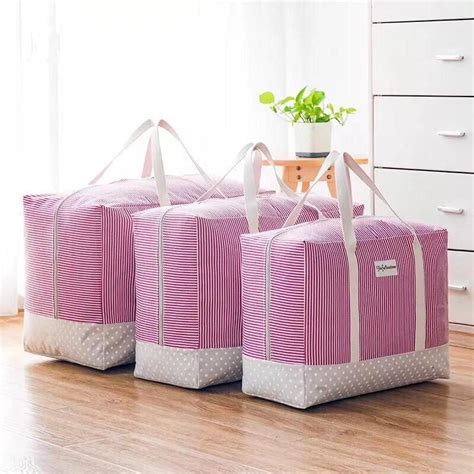 Thick Cotton Linen Clothing Quilts Storage Bag Quilt Washable Finishing