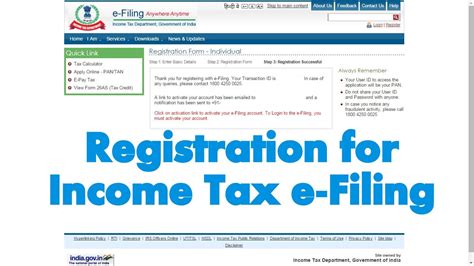 How To Create Account For Assessee In Income Tax E Filing Website In