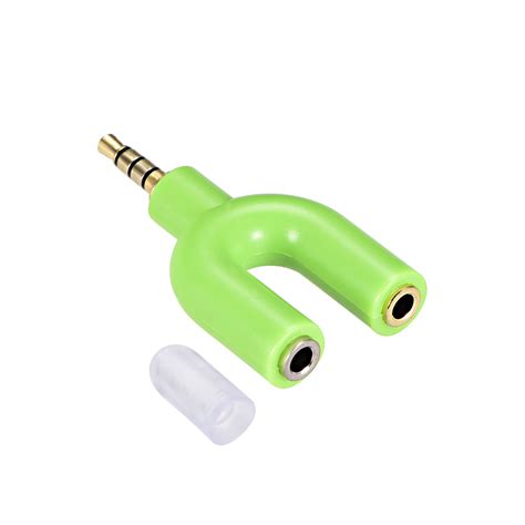 35mm 4 Pole Stereo Male To Dual 35mm Female Connector Splitter Audio