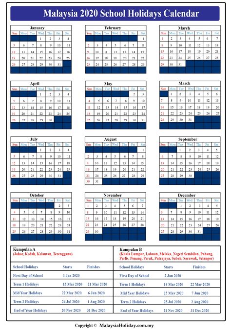 Get crackin' deals on holidays to malaysia. 2021 School Holidays In Malaysia | Calendar Template Printable