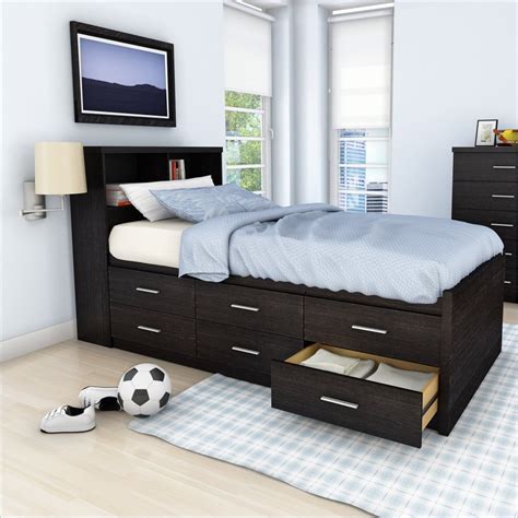 We created this diy storage bed using ikea shelves and a little diy. Twin Beds Buying Guide | Kids Furniture Buying Guide | Cymax