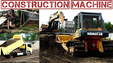 Alat Berat Konstruksi Excavator Bulldozer Mesin Layar Getar Dump