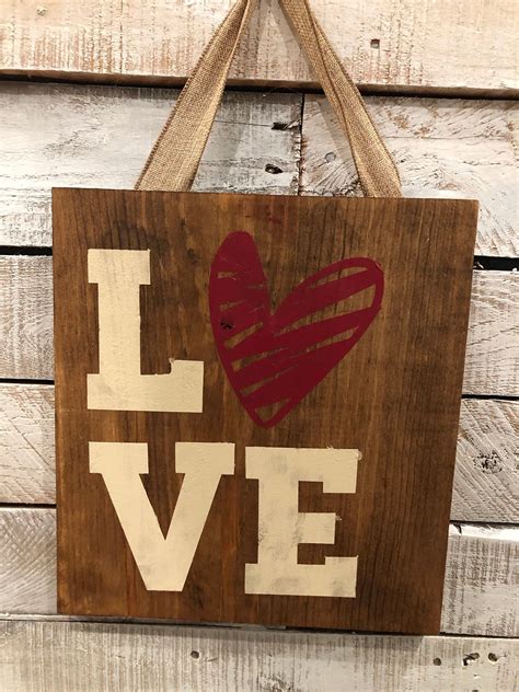 wooden-sign,-love-sign-with-ribbon-hanger-by-beyoutifuljoystudio-on