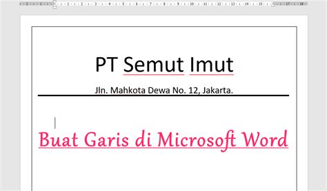 Tarik nol sehingga berada di bawah titik tengah garis bilangan, menggunakan aturan yang membentang di sepanjang bagian atas ruang kerja word sebagai panduan. Cara Membuat Garis di Word untuk Tanda Tangan & KOP Surat ...
