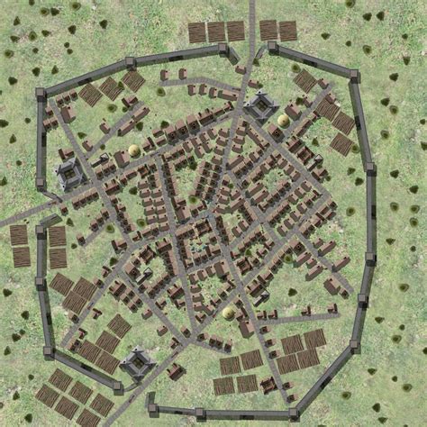 Medieval City 3d Map