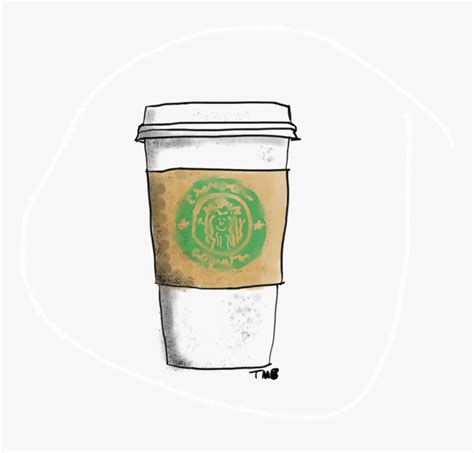 Coffee Cup Cafe Starbucks Tea Starbucks Coffee Cup Illustration Hd